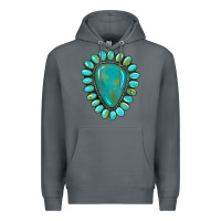 Rock western gemstone turquoise Premium Hoodie - Artiststas