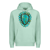 Seafoam western gemstone turquoise Premium Hoodie - Artiststas
