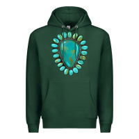 Sports Green western gemstone turquoise Premium Hoodie - Artiststas