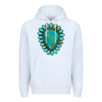 White western gemstone turquoise Premium Hoodie - Artiststas