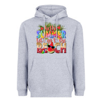 Heather Grey hello summer lets go to the beach Heavyweight Hoodie - texasbilliewilder