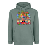 Sage hello summer lets go to the beach Heavyweight Hoodie - texasbilliewilder