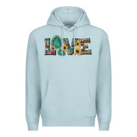 Blue Mist western gemstone sunflowers serape leopard turquoise love Premium Hoodie - Artiststas