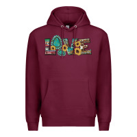 Burgundy western gemstone sunflowers serape leopard turquoise love Premium Hoodie - Artiststas