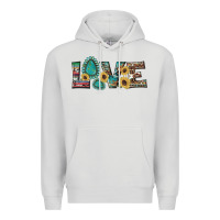 Dove Grey western gemstone sunflowers serape leopard turquoise love Premium Hoodie - Artiststas