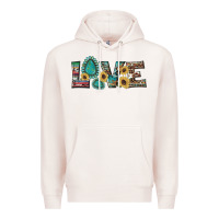 Pale Pink western gemstone sunflowers serape leopard turquoise love Premium Hoodie - Artiststas