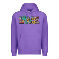 Purple western gemstone sunflowers serape leopard turquoise love Premium Hoodie - Artiststas