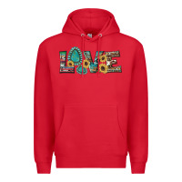 Red western gemstone sunflowers serape leopard turquoise love Premium Hoodie - Artiststas
