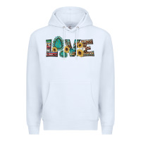 White western gemstone sunflowers serape leopard turquoise love Premium Hoodie - Artiststas