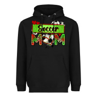 Black soccer mom with leopard Heavyweight Hoodie - Zillion Design Studio