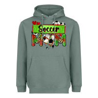 Sage soccer mom with leopard Heavyweight Hoodie - Zillion Design Studio
