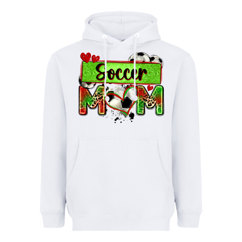 Soccer Mom With Leopard Heavyweight Hoodie by Zillion Design Studio | Teevron