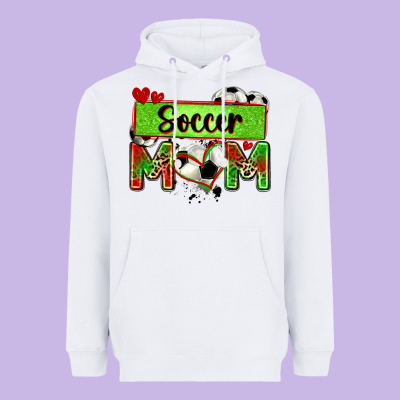Soccer Mom With Leopard Heavyweight Hoodie Designed By Zillion Design Studio