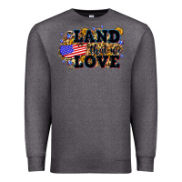 Charcoal Heather Land that we love 4th of July Premium Sweatshirt - Neo Western