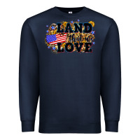 Navy Land that we love 4th of July Premium Sweatshirt - Neo Western