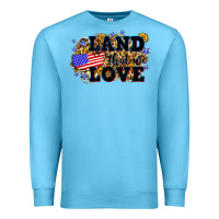 Ocean Blue Land that we love 4th of July Premium Sweatshirt - Neo Western