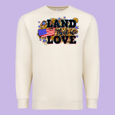 Land That We Love 4th Of July Premium Sweatshirt Designed By Neo Western