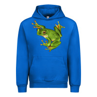 Cobalt White Lipped Tree Frog Illustrations Urban Hoodie - LillyAllenDesigns