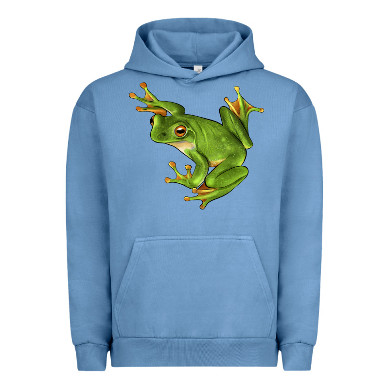 White Lipped Tree Frog Illustrations Urban Hoodie by LillyAllenDesigns | Teevron
