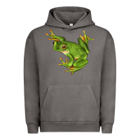 Pigment Tornado White Lipped Tree Frog Illustrations Urban Hoodie - LillyAllenDesigns