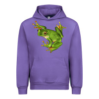 Tulip White Lipped Tree Frog Illustrations Urban Hoodie - LillyAllenDesigns