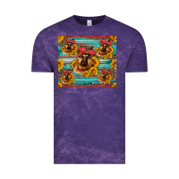 Cloud Purple german shepherd with sunflowers Vintage Tee - Artiststas