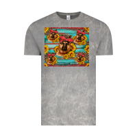 Cloud Rock german shepherd with sunflowers Vintage Tee - Artiststas