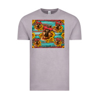 Vintage Zinc german shepherd with sunflowers Vintage Tee - Artiststas
