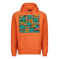 Carrot western gemstone sunflowers serape cowhide glitter wooden Premium Hoodie - Artiststas