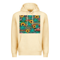 Pina Colada western gemstone sunflowers serape cowhide glitter wooden Premium Hoodie - Artiststas