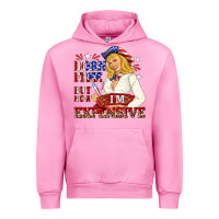 Fuchsia Pink born free but now im expensive Urban Hoodie - NancyCooperArtShop