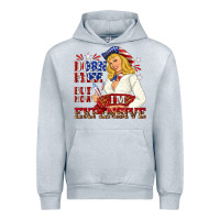 Heather Grey born free but now im expensive Urban Hoodie - NancyCooperArtShop