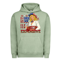 Pigment Oil Green born free but now im expensive Urban Hoodie - NancyCooperArtShop