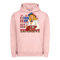 Pigment Salmon born free but now im expensive Urban Hoodie - NancyCooperArtShop