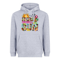 Heather Grey here comes the sun Heavyweight Hoodie - texasbilliewilder