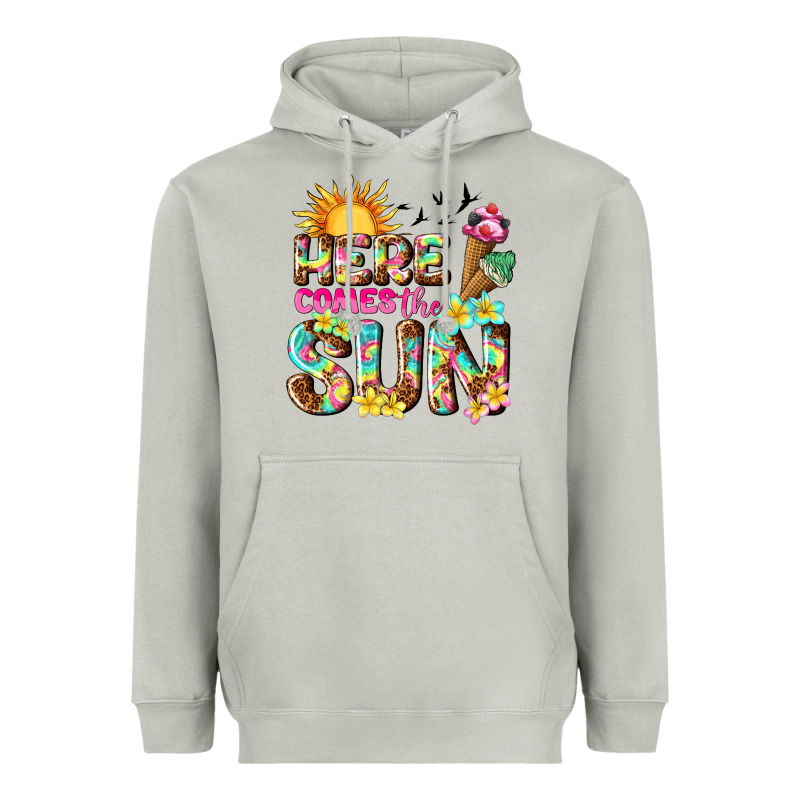 Here Comes The Sun Heavyweight Hoodie by texasbilliewilder | Teevron