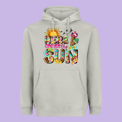 Here Comes The Sun Heavyweight Hoodie Designed By Texasbilliewilder