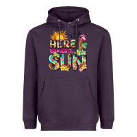 Plum here comes the sun Heavyweight Hoodie - texasbilliewilder