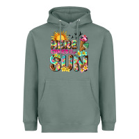 Sage here comes the sun Heavyweight Hoodie - texasbilliewilder