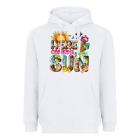 White here comes the sun Heavyweight Hoodie - texasbilliewilder