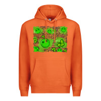 Carrot shamrock glitter leopard and wood background Premium Hoodie - Artiststas