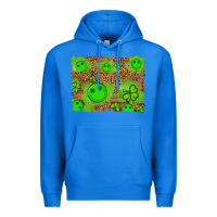 True Royal shamrock glitter leopard and wood background Premium Hoodie - Artiststas