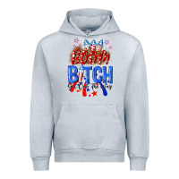 Heather Grey boom bitch get out the way Urban Hoodie - NancyCooperArtShop