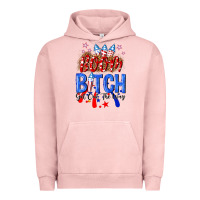 Pigment Salmon boom bitch get out the way Urban Hoodie - NancyCooperArtShop