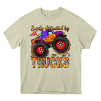 Mossy Easily Distracted By Trucks Heavy Core Tee - CowhideDigitalArt