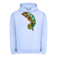 Pigment Grape Ice Chameleon Lizard Illustrations Urban Hoodie - LillyAllenDesigns