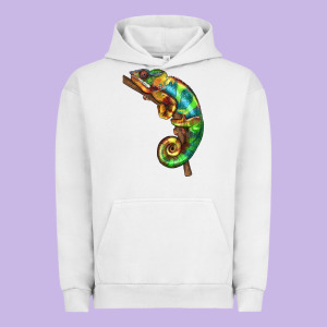 Chameleon Lizard Illustrations Urban Hoodie Designed By Lillyallendesigns
