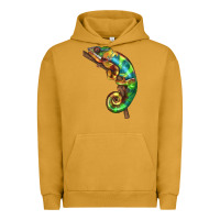 Pigment Peanut Butter Chameleon Lizard Illustrations Urban Hoodie - LillyAllenDesigns