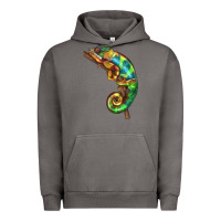 Pigment Tornado Chameleon Lizard Illustrations Urban Hoodie - LillyAllenDesigns