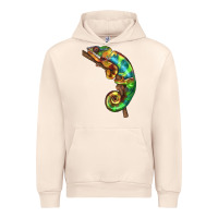 Sandshell Chameleon Lizard Illustrations Urban Hoodie - LillyAllenDesigns